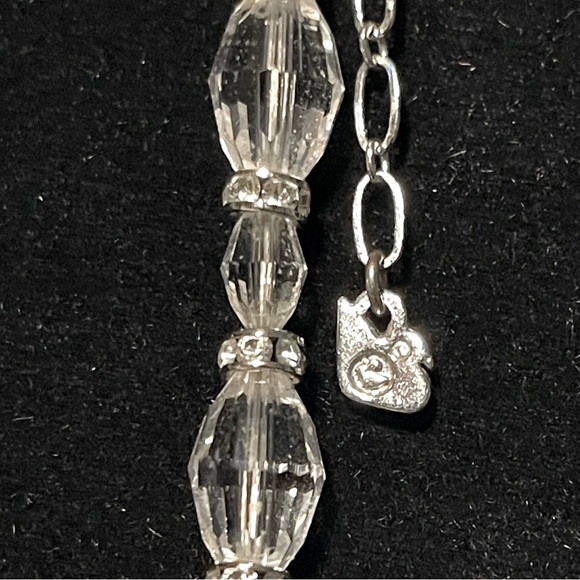 ✨ Swarovski Choker Crystal Swan Necklace w/Extender - Adjustable ✨ - Picture 7 of 13